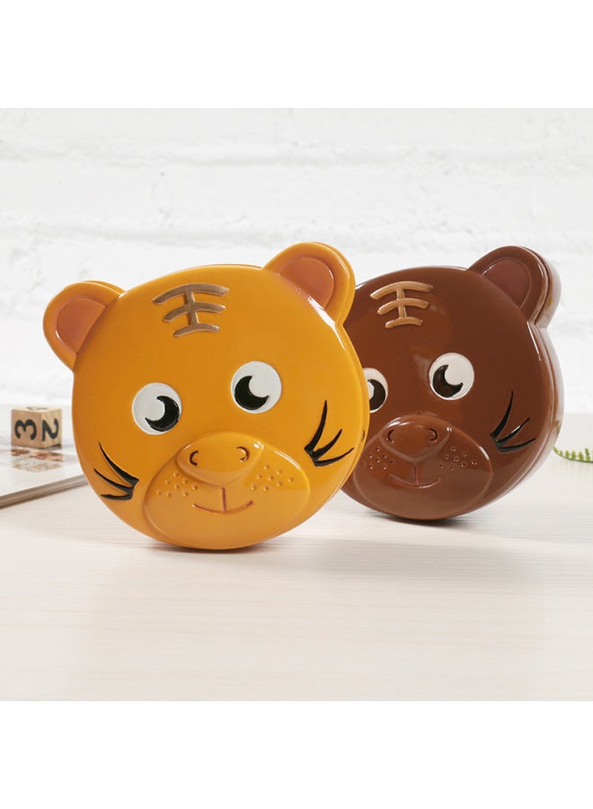 Direct Newborn Fetal Hair Bottle Children's Teeth Tiger Nipple Box Special Activity-Color:Brown  - Image 3