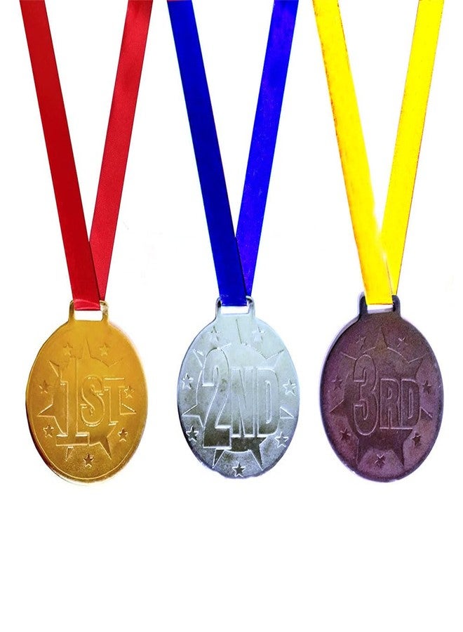 Gmefvr Medal 1st 2nd 3rd Place 2.6 inch High Relief Award Medals - 3 Piece Set (1st, 2nd, 3rd) - Image 3