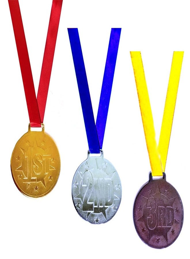 Gmefvr Medal 1st 2nd 3rd Place 2.6 inch High Relief Award Medals - 3 Piece Set (1st, 2nd, 3rd) - Image 1