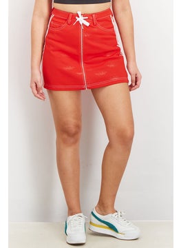 adidas Originals Women Regular Fit Drawstring Outdoor Skirts, Red  - Image 1