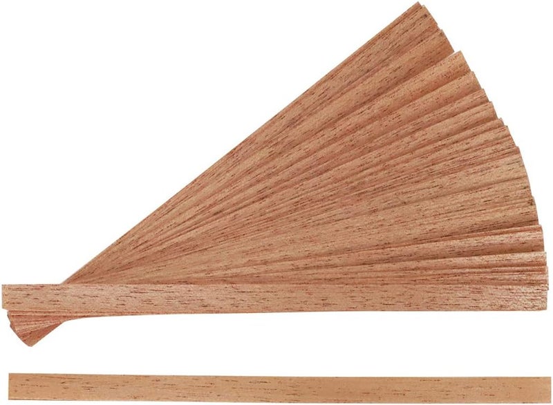 WOHO 120 Packs Spanish Cedar Cigar Lighter Cedar Wood Spills Strips Sticks, Cigar Matches for Cigar Lighting, Pipe Smoking Accessories and Humidor for Tupperdor Cigar Box Tray Jar and Case(0.01"Thick) - Image 1