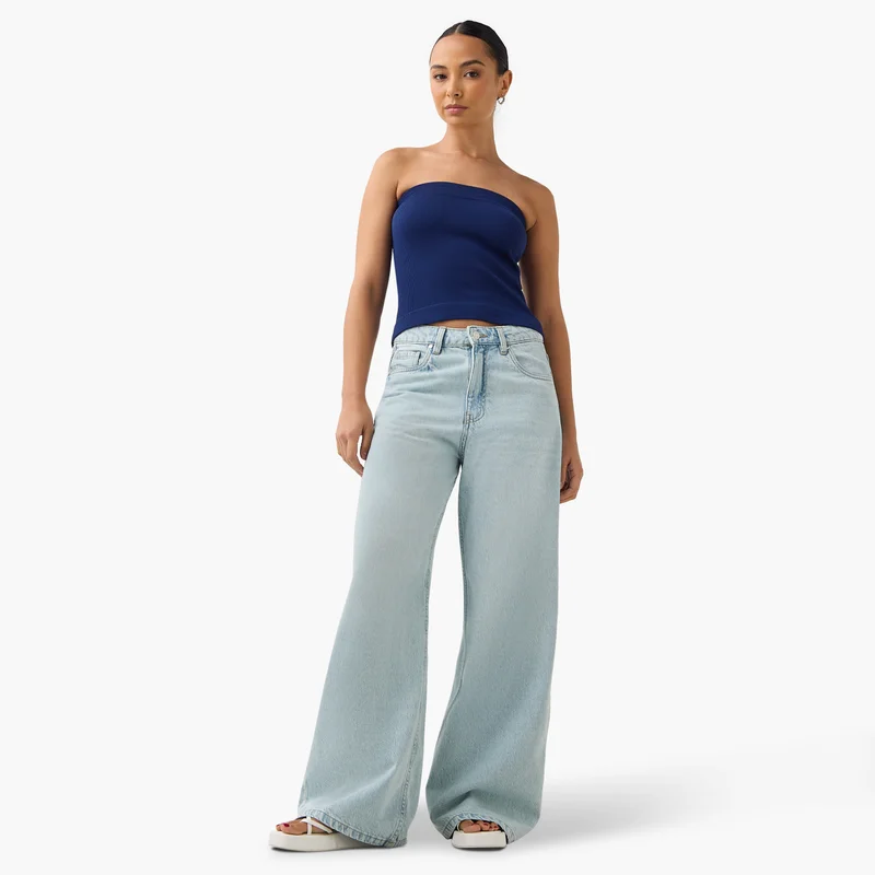 لي كوبر Lee Cooper Wide Leg Jeans