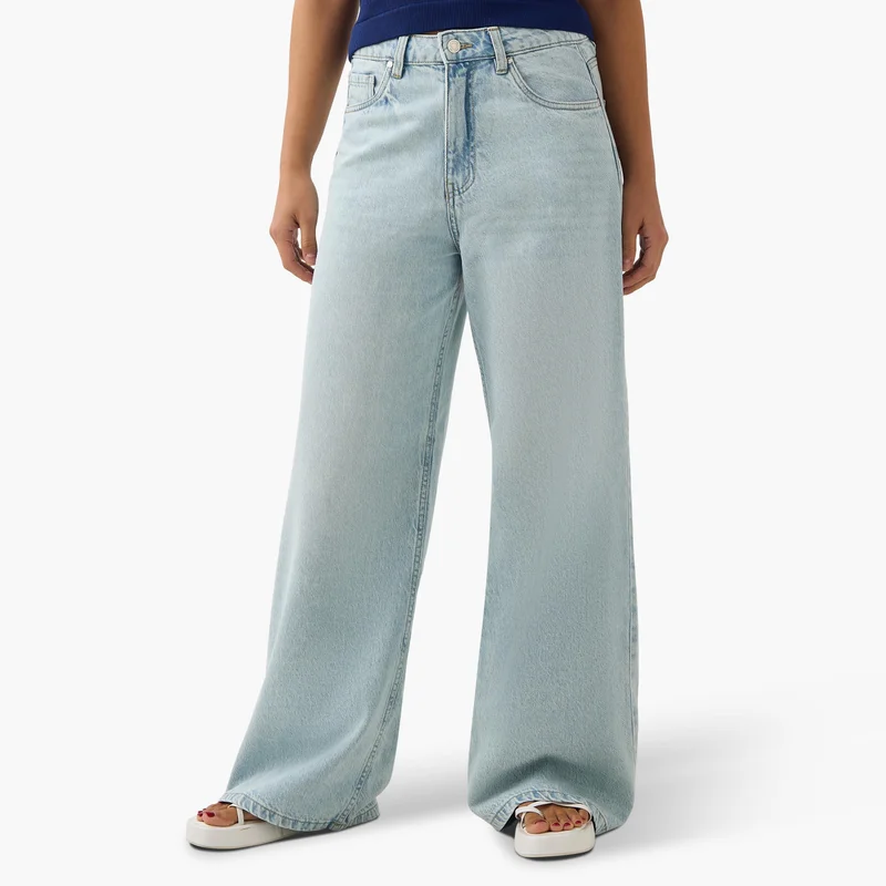 لي كوبر Lee Cooper Wide Leg Jeans