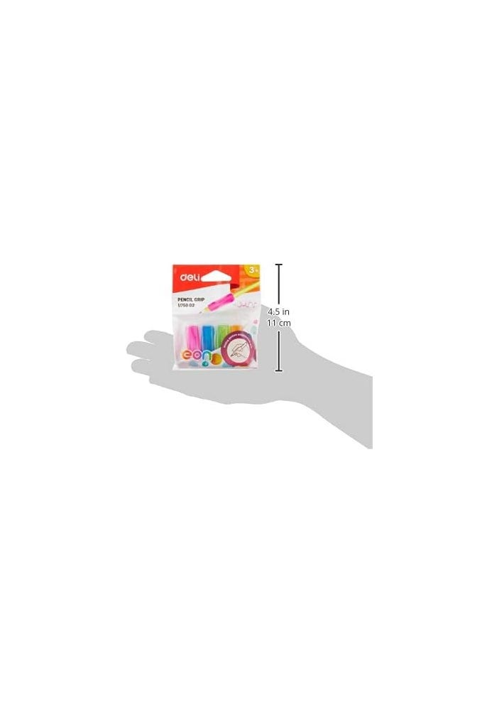 Deli EU75002 Soft Rubber Pencil Grip Set for Comfortable Writing - Image 4