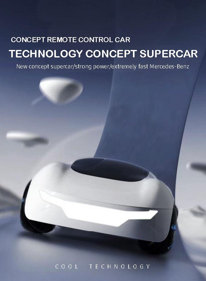 Rich Life Concept Remote Control Car – High-Speed Supercar with LED Lights, Anti-Slip Tires, and Reinforced Chassis for All-Terrain Racing - Image 2