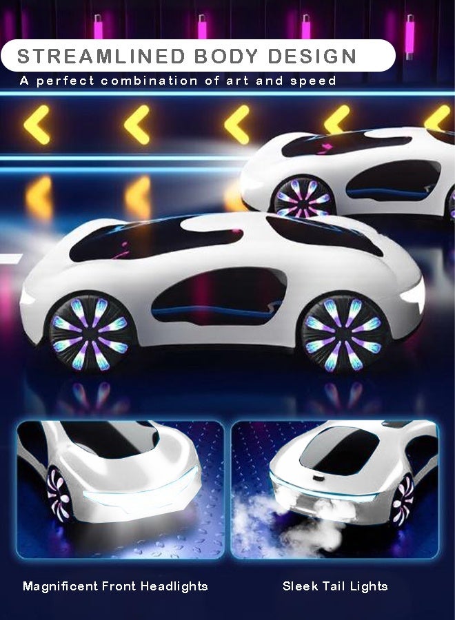 Rich Life Concept Remote Control Car – High-Speed Supercar with LED Lights, Anti-Slip Tires, and Reinforced Chassis for All-Terrain Racing - Image 4