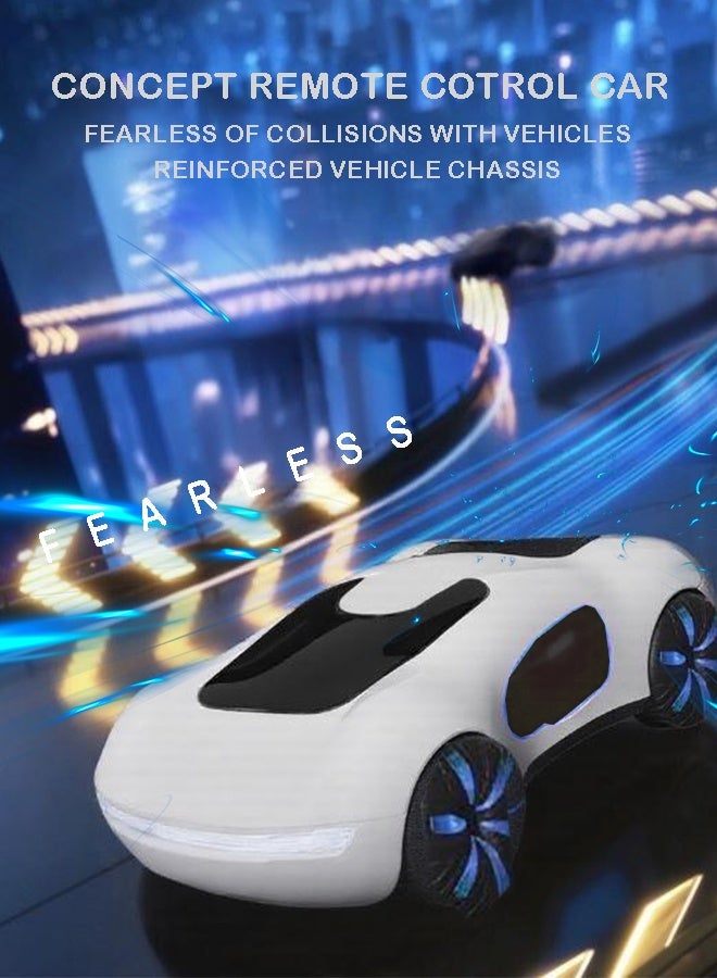 Rich Life Concept Remote Control Car – High-Speed Supercar with LED Lights, Anti-Slip Tires, and Reinforced Chassis for All-Terrain Racing - Image 3