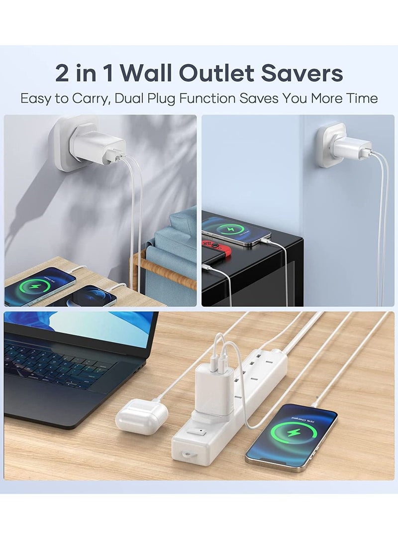 Jmary USB Charger, Jmary 30W Wall Charger, Dual Port USB C Charger PD3.0 Fast Charging Adapter for i phone 14/14Pro/13/13 Pro/12/12 Mini/12 Pro/12 Pro Max/11 Pro Max iPad Pro - Image 3