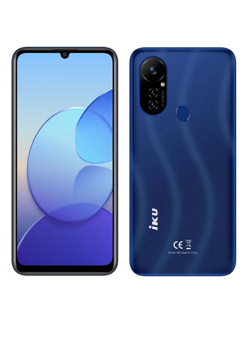 IKU X5 Dual Sim 6.9 inch, 4GB/64GB, 5500mAh, 4G - Navy Blue  - Image 1