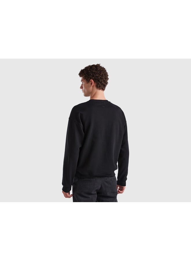 UNITED COLORS OF BENETTON Cotton Sweatshirt With Bunny Print  - Image 4