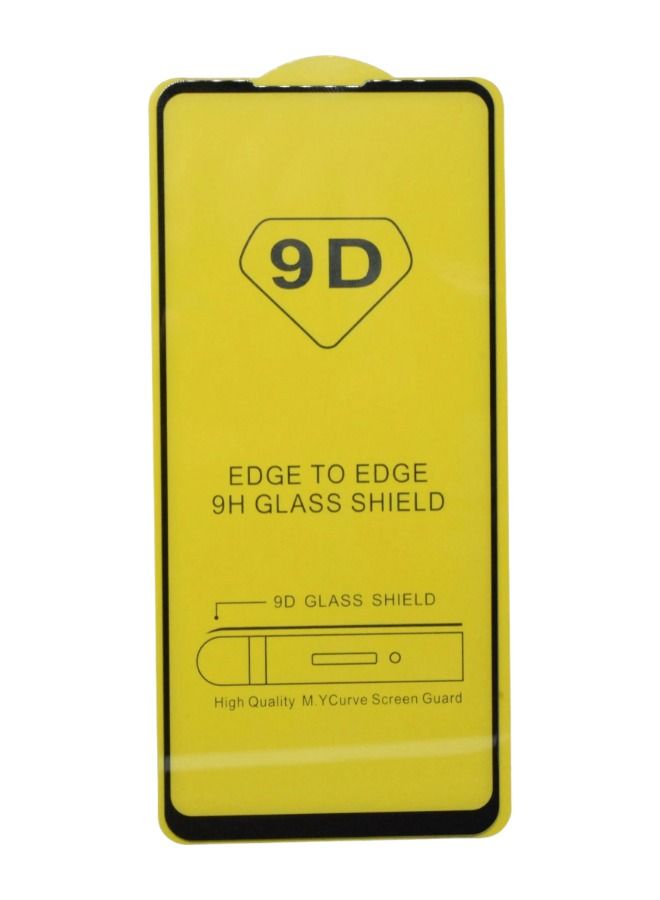 BORTONY 9D Tempered Glass Screen Protector For Samsung Galaxy A21s Black/Clear - Image 1