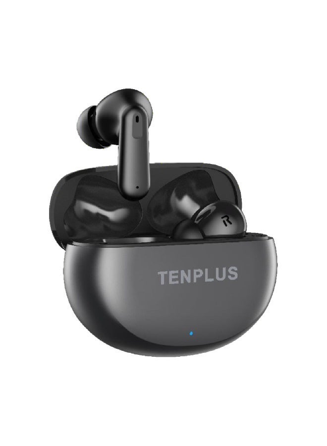 تنبلس سماعات TENPLUS سماعات أذن لاسلكية، 45 ساعة تشغيل، 30 يوم وقت استعداد، صوت HD، ميكروفون، مقاومة للماء IPX4 - Image 3