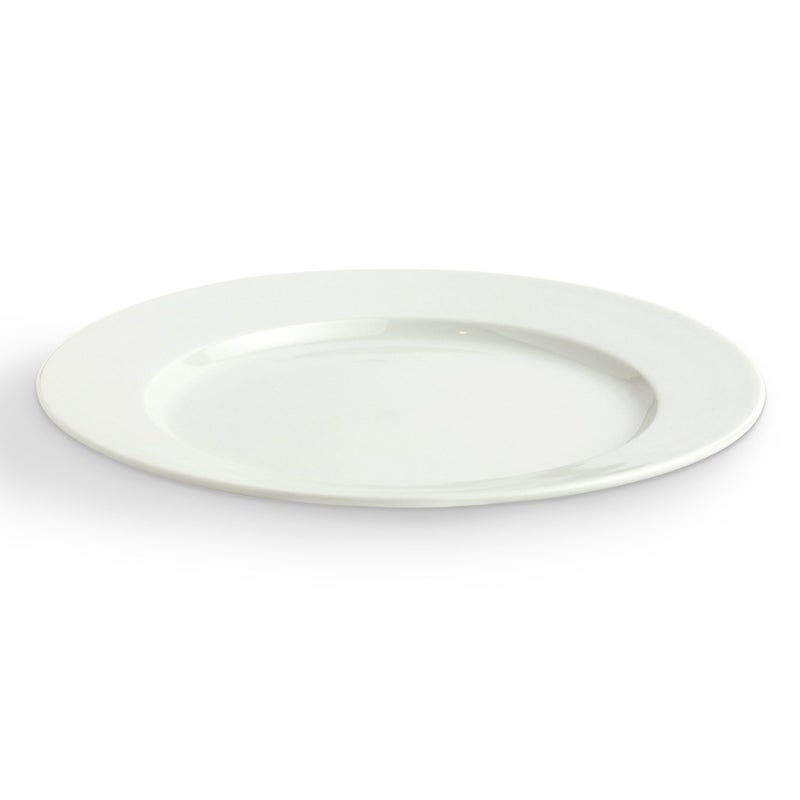 Urban Snackers Winged Dinner Plate 23 Cm White Porcelain Pack of 1 - Image 1