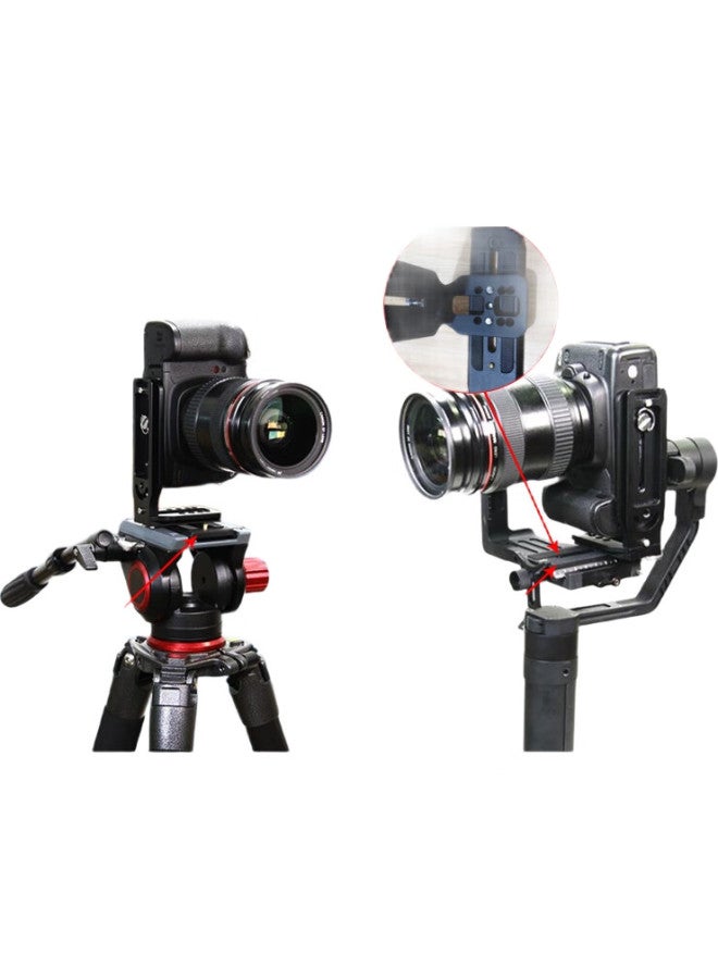 Earlymen Early Traveler Em-l90 Vertical L-plate, Suitable For Mirrorless And Dslr Camera Gimbal Monopod Tripod, C Patible With Zhiyun Smooth 4/weebill 2/after-shot Rs2/rsc2/rs3/stabilizer - Image 2