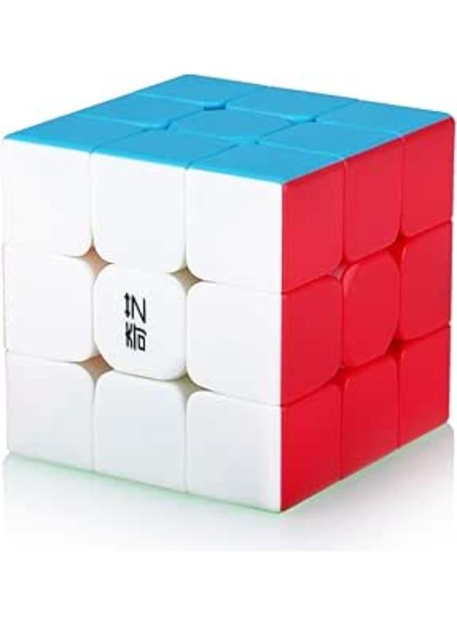 Speed Cube 3x3 3x3x3 Stickerless Magic Puzzle Magic Speed Cube Holiday Gift for Children Adults (No Sticker)
