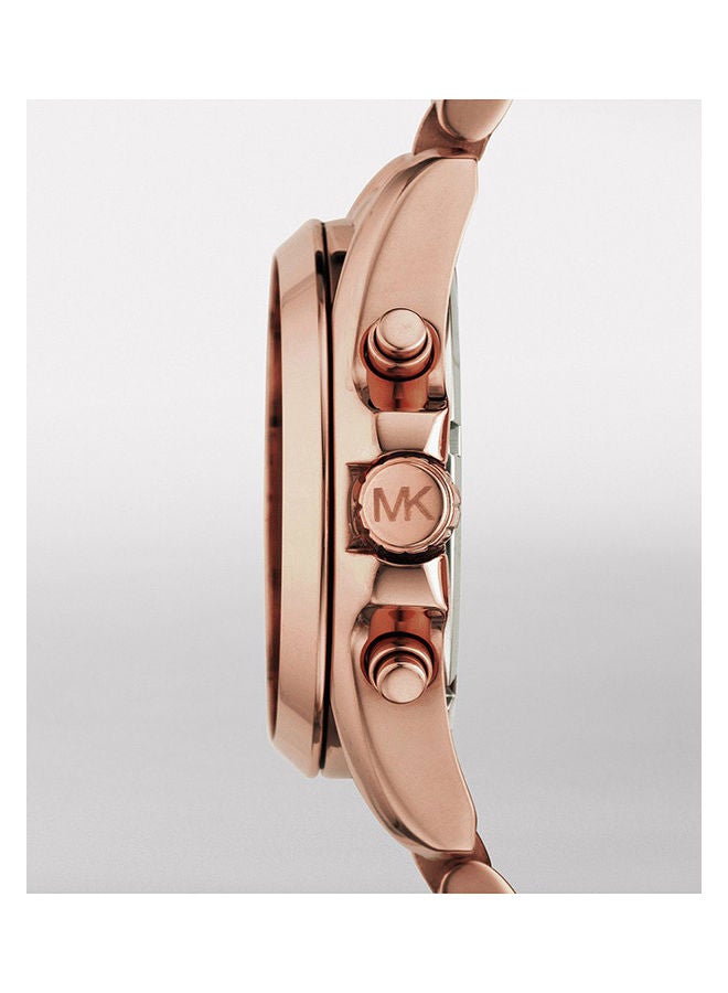 Michael Kors Women Chronograph Round Shape Stainless Steel Wrist Watch MK5503 - 43 Mm - Image 3