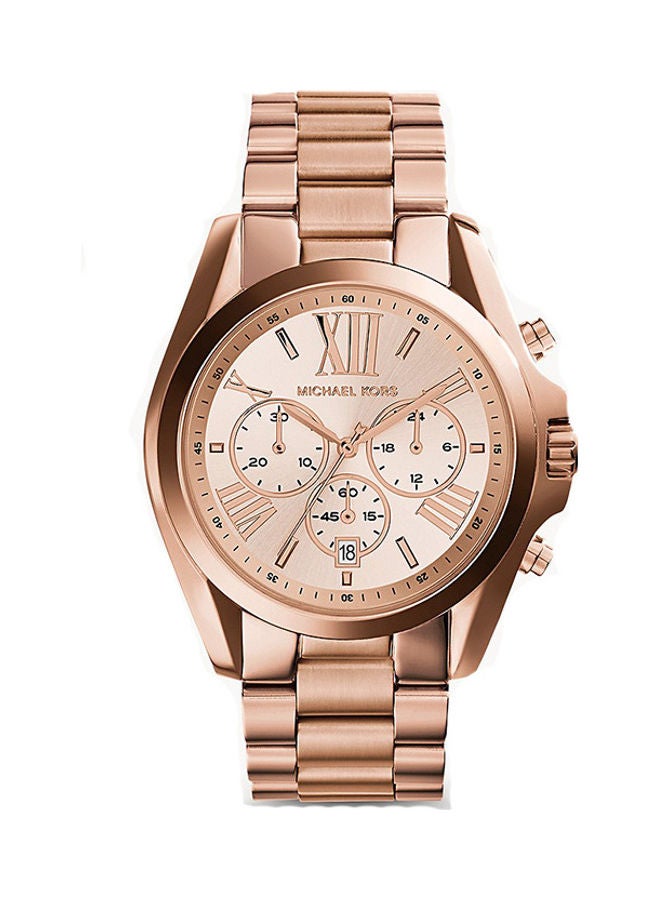 Michael Kors Women Chronograph Round Shape Stainless Steel Wrist Watch MK5503 - 43 Mm - Image 1