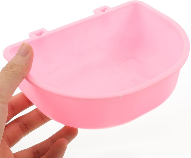 Plastic Hanging Pet Food Bowl for Cats and Small Dogs, Round Puppy Feeding and Water Dish, Space-Saving Cage Mounted Bowl for Travel and Home Use - Image 4