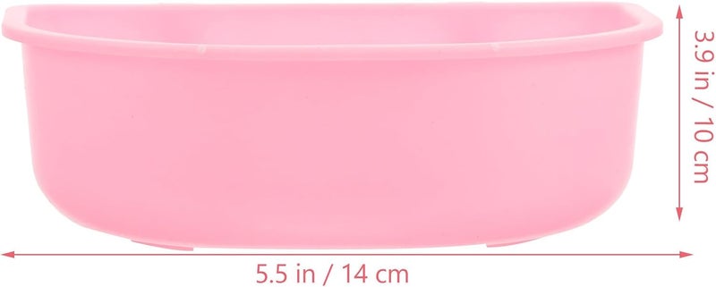 Plastic Hanging Pet Food Bowl for Cats and Small Dogs, Round Puppy Feeding and Water Dish, Space-Saving Cage Mounted Bowl for Travel and Home Use - Image 2
