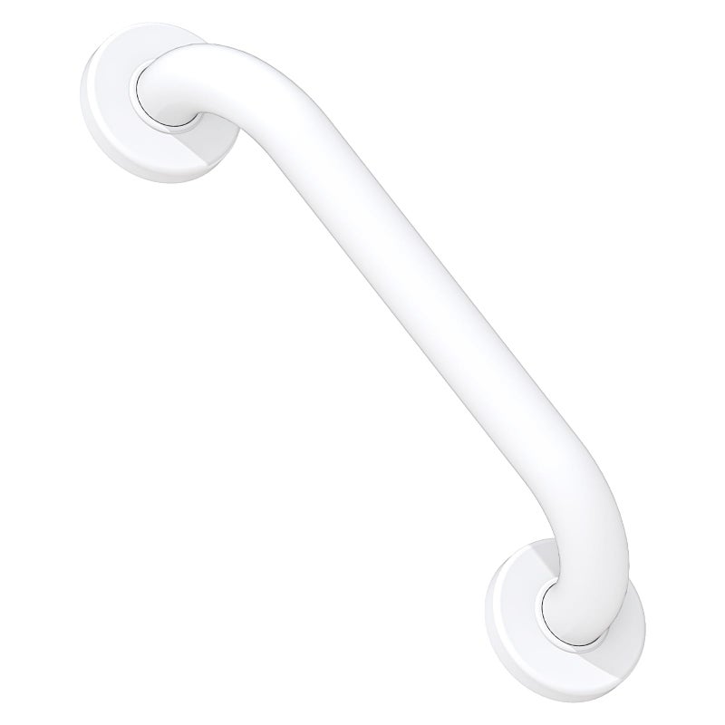ROTHLEY 12 Inch Grab Bar for Bathtubs and Showers Stainless Steel Shower Grab Bar Wall Mounted Shower Handle with Concealed Screws for Handicapped Elderly and Seniors Matte White - Image 2