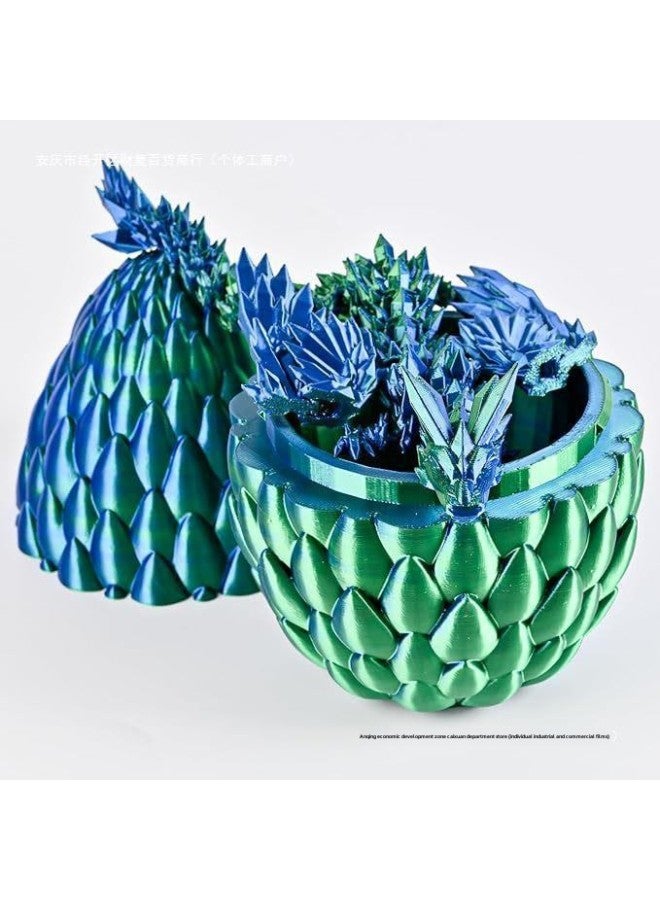 3D Printing Dragon Egg Suit Wings Flying Dragon Egg Suit Gift Online Red Creative Ornaments Handmade-Color:Dragon Scale Egg Set With Wings Fantasy Purple 13cm+22.5cm Dragon  - Image 5