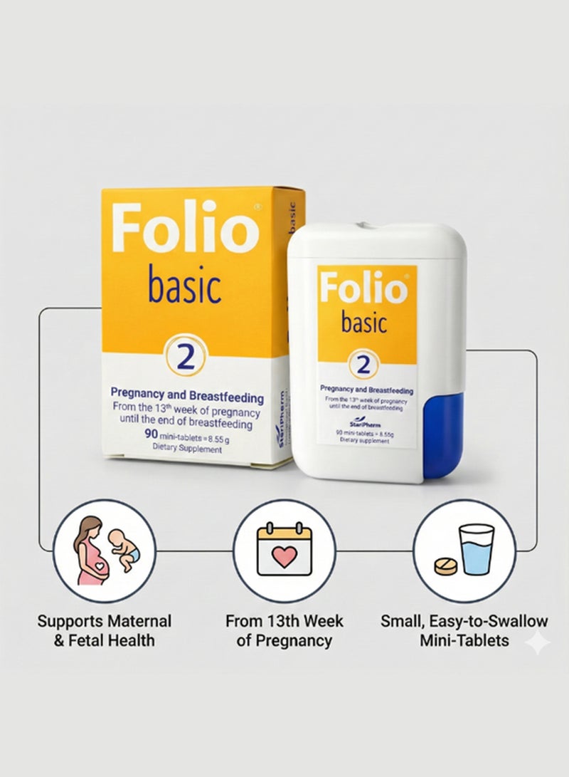 Folio Basic 2 Pregnancy & Breastfeeding Vitamins - Image 2
