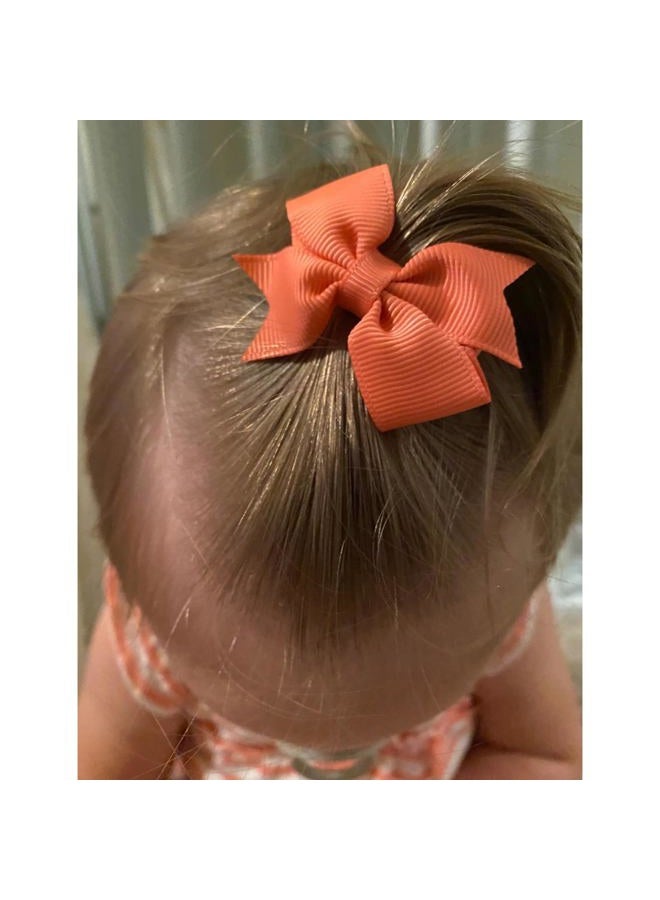 ALinmo Hair Clips for Girls - 80PCS Fully Lined Tiny Alligator Bows in Pairs for Infants and Toddlers - Image 5