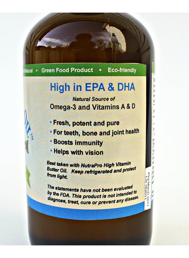 Generic Virgin Cod Liver Oil - 8 Fl oz Natural, Sustainably sourced, Wild Caught & Fresh Tasting. High in Vitamin D, Omega 3 DHA/EPA (Lemon and Peppermint Flavored)  - Image 3