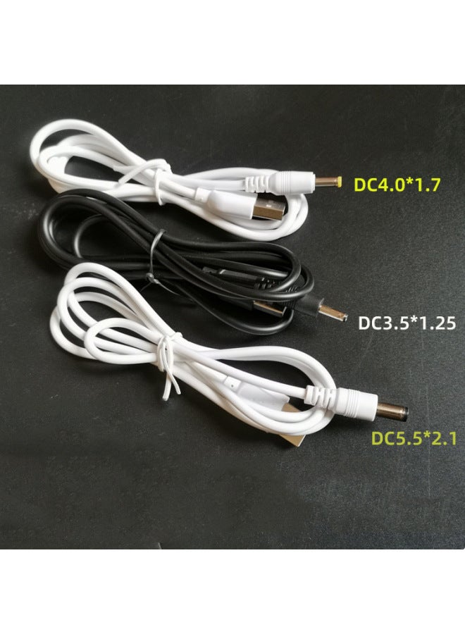 USB To DC3.5 * 1.35 Adapter Line DC5.5 * 2.1 Power Cord 4.0*1.7 With Tuning Fork Charging Line 2A-Color:With Tuning Fork (DC5.5*2.1)1.2 M Black 2A - Image 1