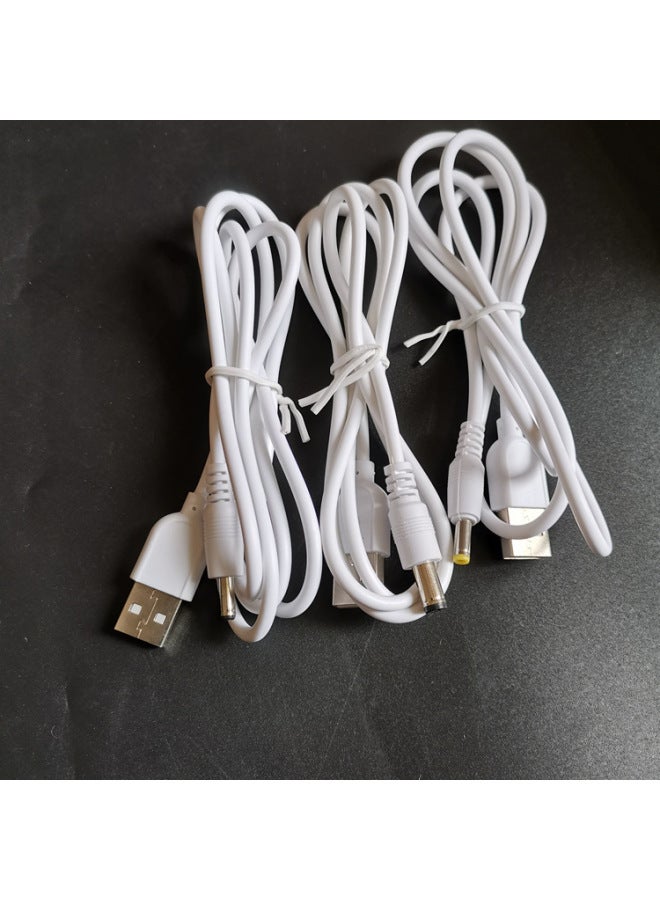 USB To DC3.5 * 1.35 Adapter Line DC5.5 * 2.1 Power Cord 4.0*1.7 With Tuning Fork Charging Line 2A-Color:With Tuning Fork (DC5.5*2.1)1.2 M Black 2A - Image 2
