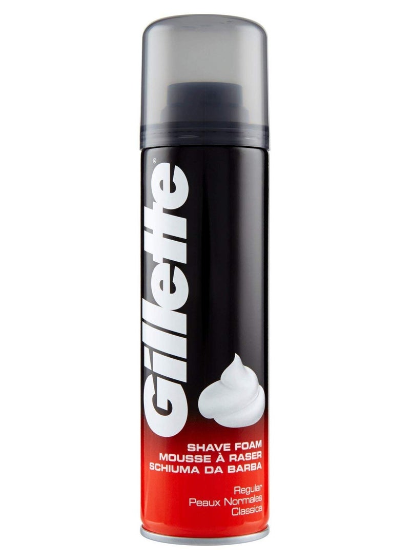 Gillette Regular Shaving Foam 200ml - Image 1