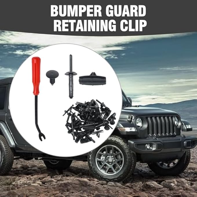 ريحني 60 قطعة مسمار فيندر فلير ستائر 6506007Aa 68039280Aa درع الصدام مثبت مشبك هزاز 6030441 مشابك تشكيل  بديل لجيب رانجلر كرايسلر فورد جي إم سي - Image 4