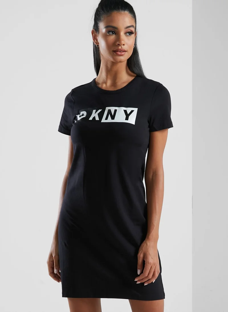 DKNY Logo T-Shirt Dress