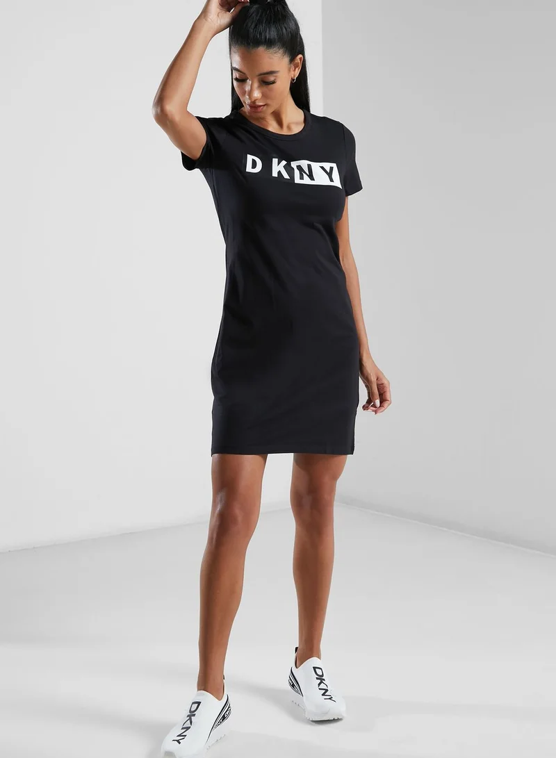DKNY Logo T-Shirt Dress