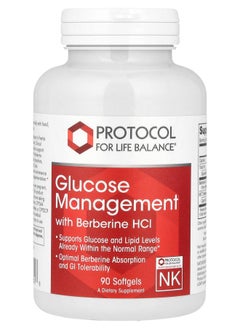 Protocol For Life Balance Glucose Management with Berberine HCl 90 Softgels 