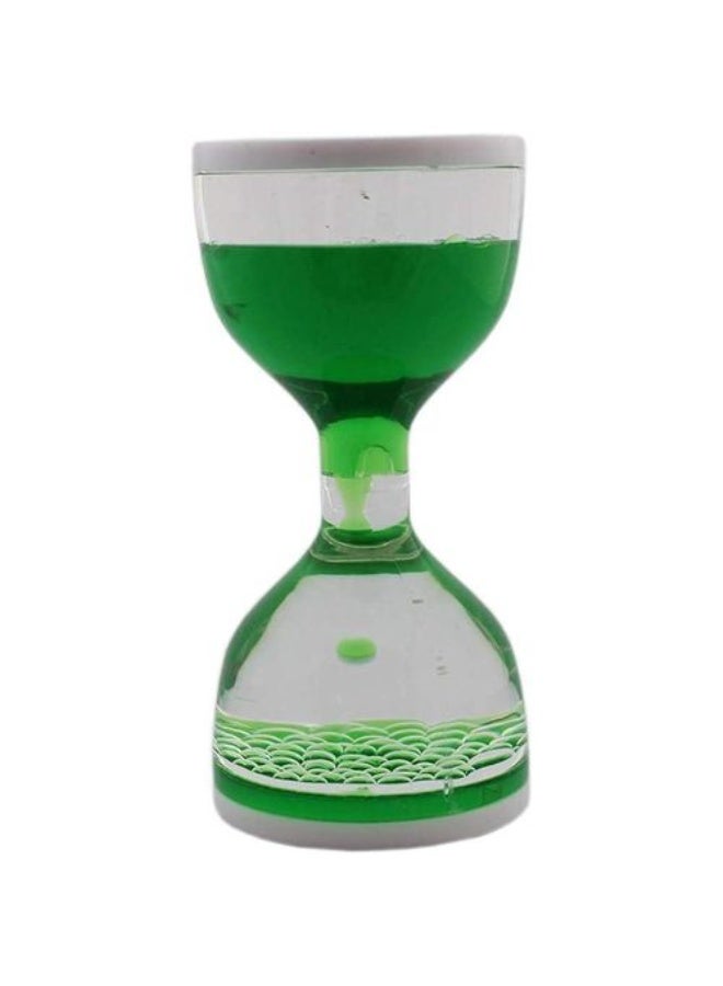 Liquid Timer - Acrylic Handheld Oil Timer,Calming Toys Stress Relief Desk Toys Desk Decor Water Timers Liquid Sensory.(green) - Image 1