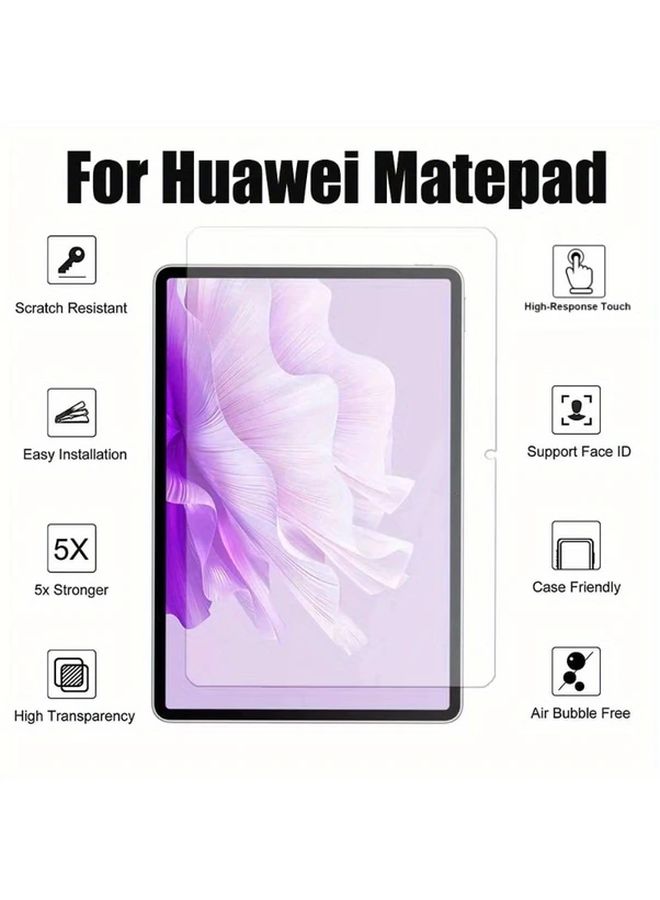 2 Pack HD Tempered Glass Screen Protector for MatePad Pro 11 Waterproof Scratch Resistant Easy Installation - Image 2