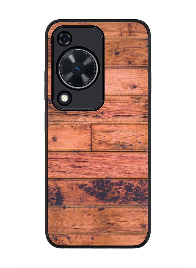 Stylizedd Rugged Black edge case for Huawei nova Y72 / Huawei Enjoy 70 4G, Slim fit Soft Case Flexible Rubber Edges Anti Drop TPU Gel Thin Cover -  Old Western - Image 1