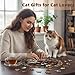 Jollitot Wooden Puzzles Adults Maine Cat Library Wooden Puzzles 300 Pieces Unique Animal Shaped Wood Challenging Jigsaw Puzzles Cat Gifts for Adults 134x134in - Image 4