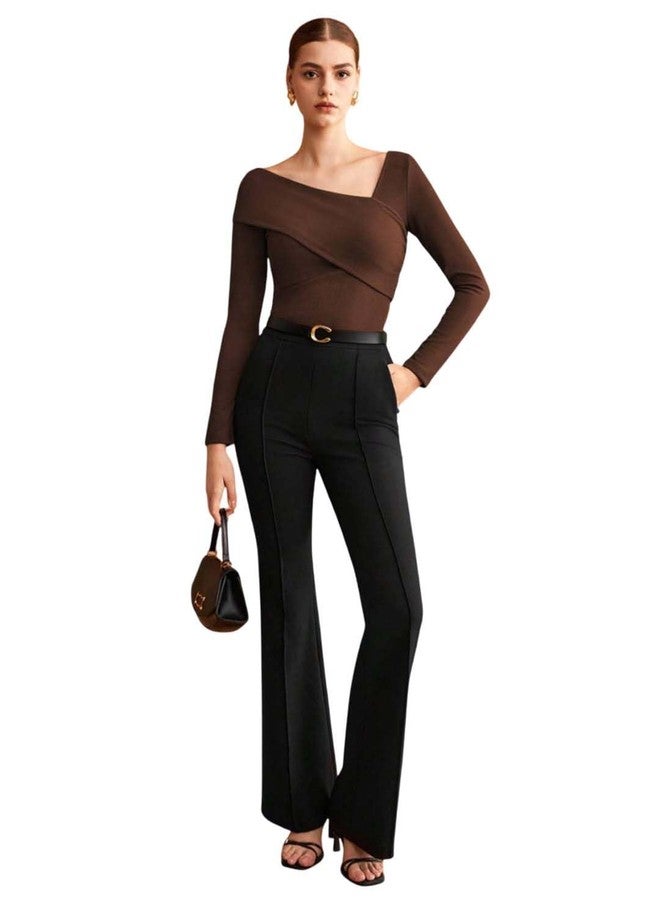 KOTTY Women's Solid Chocolate Fondant Stylish Top(Brown,S)-KTTTOP641S - Image 1