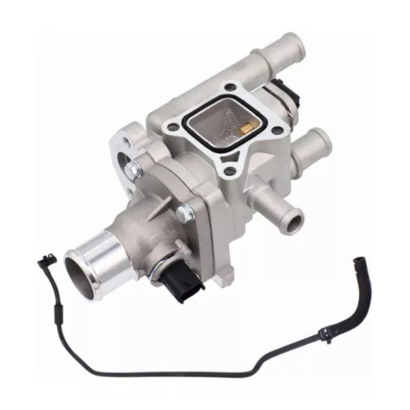 Thermostat Assembly: Silver Aluminum Construction Enhanced Cooling Efficiency Thermostat Housing - Perfect Fit Engine Coolant Thermostat Housing Assembly for Chevy Cruze Engine Cooling System Upgrade - Image 4