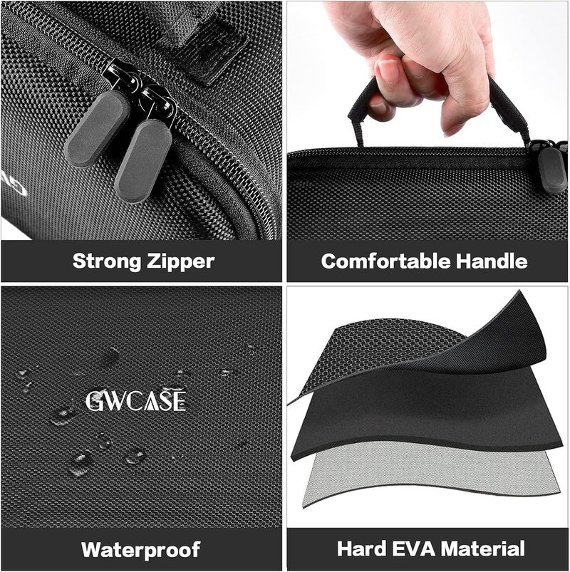 GWCASE Case Compatible with Newbealer/for Sunbeam Hot-2-Trot/for Oliso M3Pro M2 Mini Travel Iron for Sewing, Carrying Holder for Small Craft Quilting Irons with Steam& Silicone Rest (Box Only)- Black - Image 3