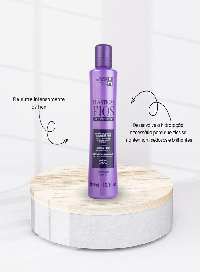 Cadiveu Professional Plástica dos Fios Post-Sealing Hair Treatment Kit, 3-Piece Set with Shampoo, Conditioner and Gradual Smooth Serum, Anti-Frizz Thermal Sealing System - Image 4