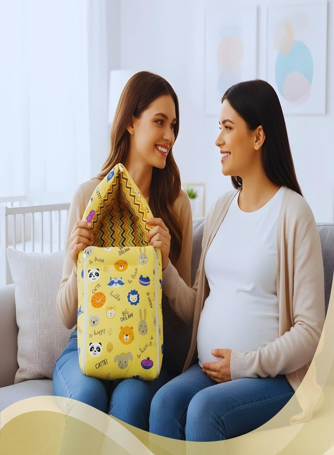Toddylon Baby Bedding Set for New Born | Cotton Baby Bed with Mosquito Net, Carry Bag | Infant Carry Bed (0–6 Months, Yellow Lion) - Image 4