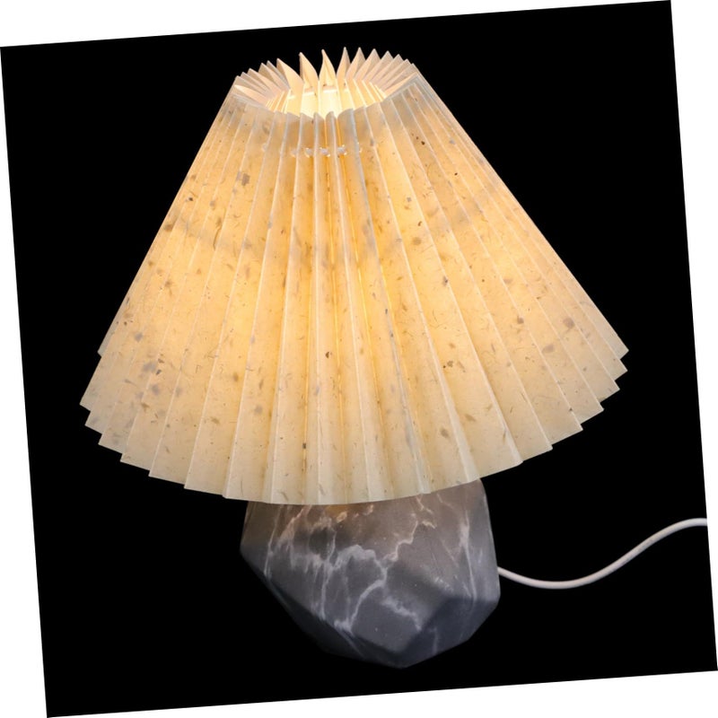 Diamond Shape Ceramic Night Light Bedside Lamp Warm White Room Decor - Image 2
