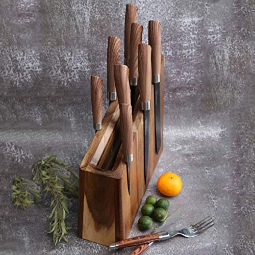 Resafy Magnetic Knife Wooden Block Knife Display Holder Rack Magnetic Stands with Strong Enhanced Magnets Kinves Strip - Image 3