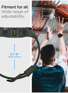 Spigen Rugged Armor PRO Case with Band for Samsung Galaxy Watch 4 44mm (2021) - Mil Green  - Image 4
