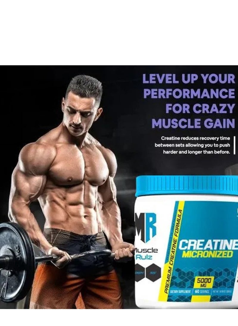 Muscle Rulz - Creatine Micronized 60 Servings 300g - Image 1