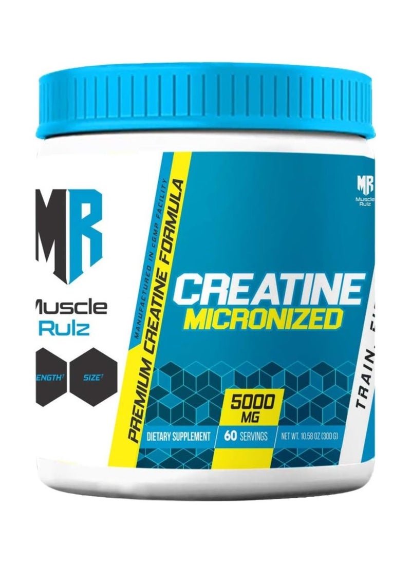 Muscle Rulz - Creatine Micronized 60 Servings 300g - Image 1