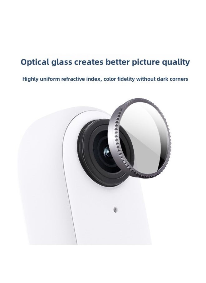 جنرال ملحقات الكاميرا الرياضية JUNESTAR لـ Insta360 GO2 GO3 GO3S مرشح التعتيم الاستقطاب-اللون: GO3S LB CPL  - Image 3